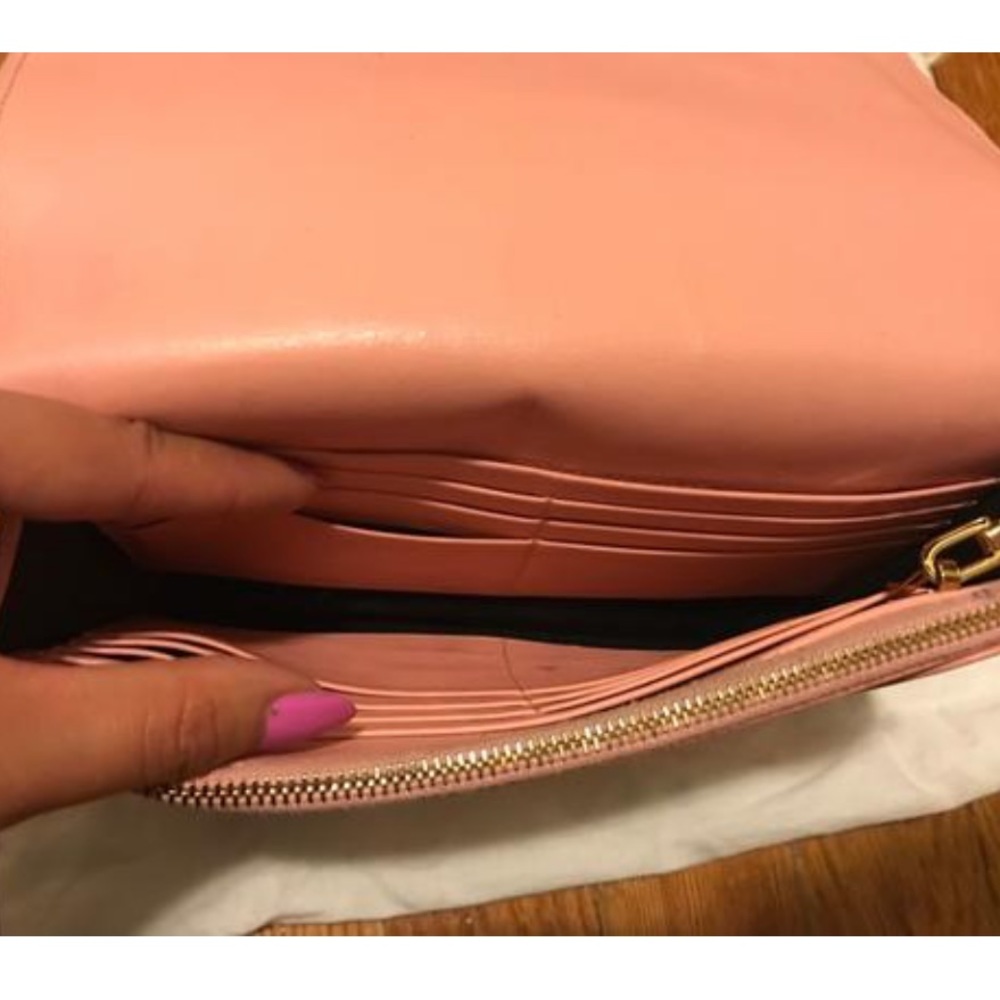 Balenciaga Chain Pink Leather Shoulder Bag - Picture 9 of 11